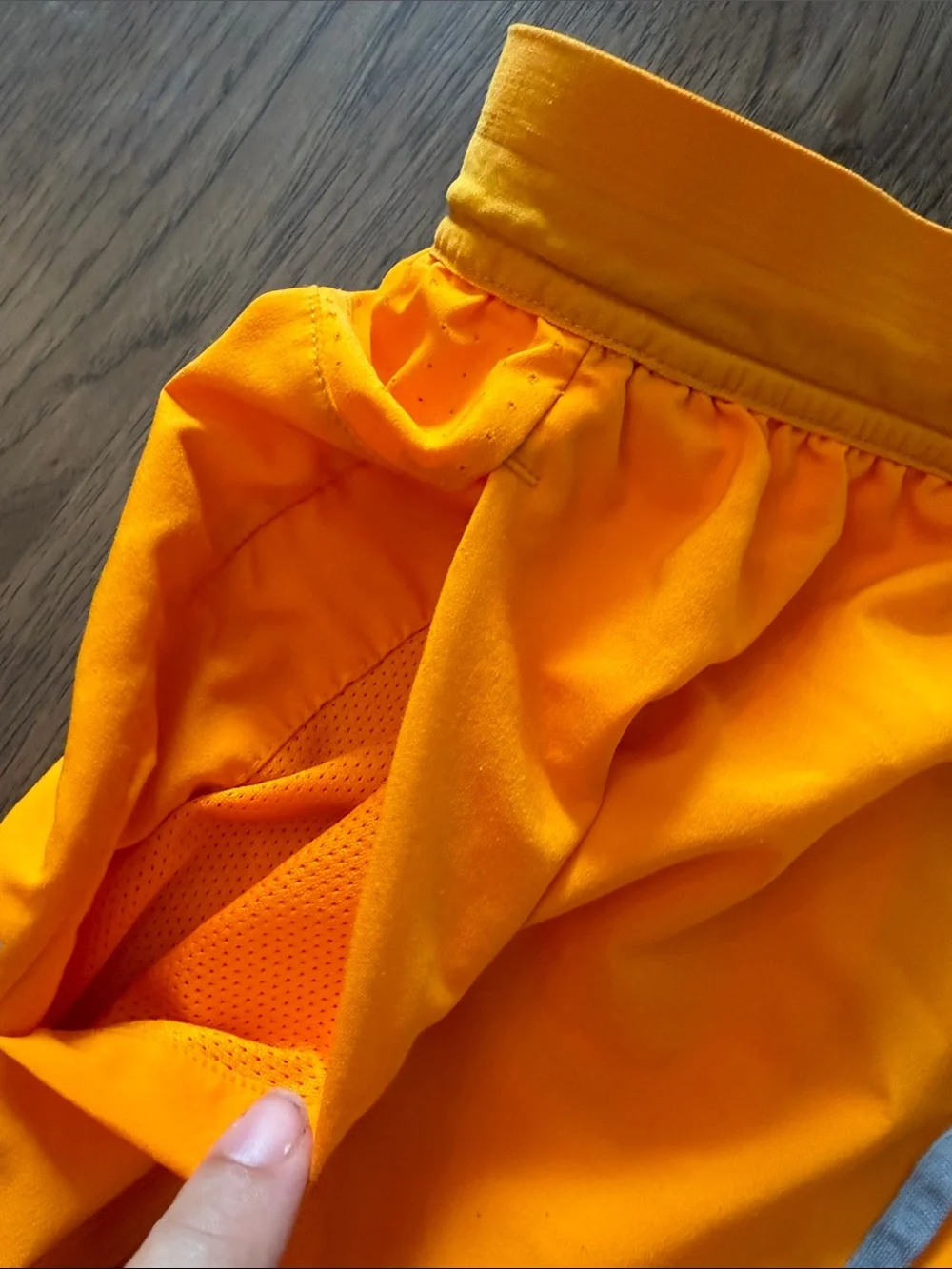 Men's Bright Orange Running Shorts